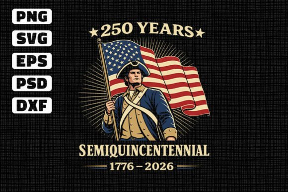250 Years Semiquincentennial USA SVG