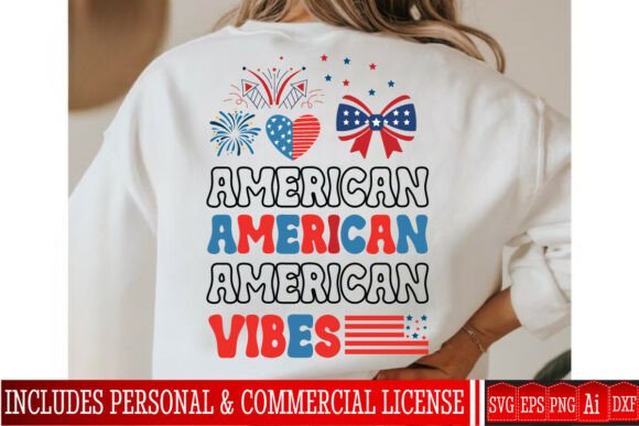 American Vibes SVG Design: Graphics for T-Shirt Designs