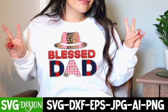 Blessed Dad Sublimation Design