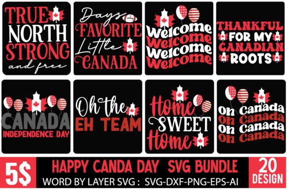 Canada SVG Bundle, Graphics & Freebies
