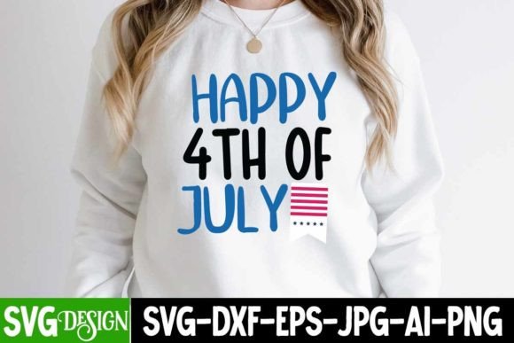 Happy 4th of July SVG Design Quotes for T-Shirt Designs