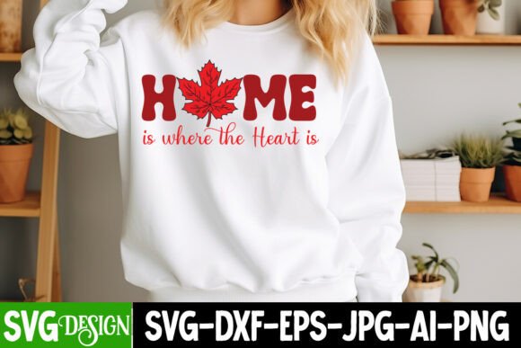 Home is Where the Heart is SVG Design: Graphics for T-Shirt Designs