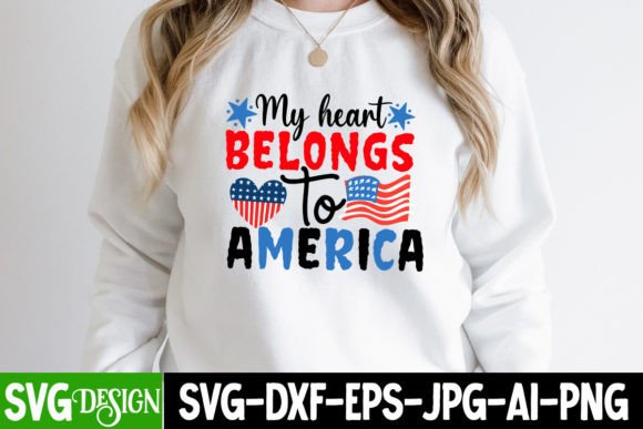My Hearts Belongs to America SVG Design