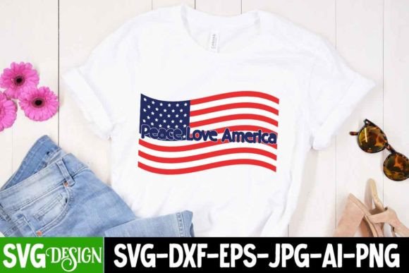 Peace Love America SVG Design: Graphics and Freebies for Branding
