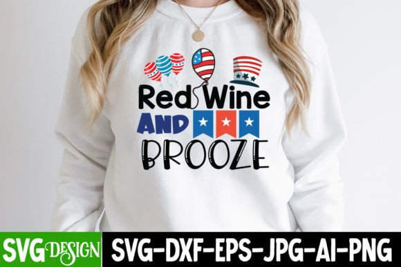 Red Wine and Brooze SVG Design: Graphics for T-Shirt Designs