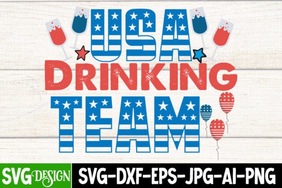 USA Drinking Team SVG Cut File Graphics