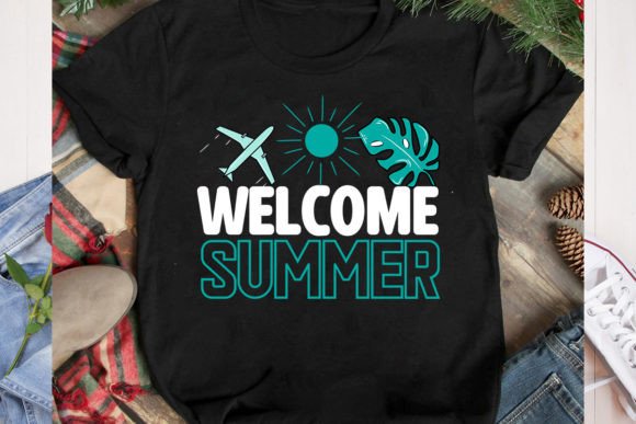 Welcome Summer SVG Design: Graphics for T-Shirt Designs